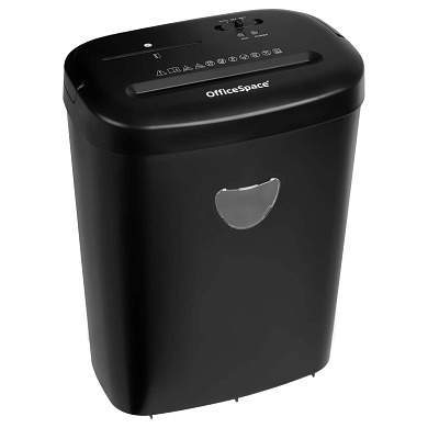Уничтожитель документов OfficeSpace DS1225, 4 ур. секр., 4*35мм, 12 листов, 25л., CD, карты (арт. 346325)