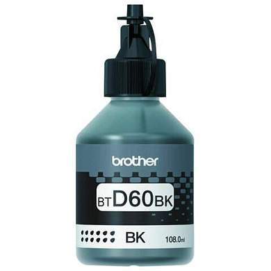 Чернила BROTHER (BTD60BK) для СНПЧ DCP-T310/T510W/T710W, черные, оригинальные, ресурс 6500 страниц (арт. 363568)
