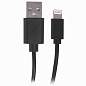 Кабель USB2.0-Lightning, 1 м, SONNEN, медь, для передачи данных и зарядки, черный, 513116 (арт. 513116)