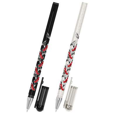 Ручка шариковая с принтом FUNSTER STICK "FISH KOI", СИНЯЯ, SOFT TOUCH покрытие, узел 0,7 мм, линия письма 0,35 мм, 144388 (арт. 144388)