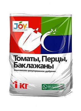 Удобрение Томаты, перцы, баклажаны 1кг (минеральное) JOY (N:P:K 13:20:24) (арт. 841719)