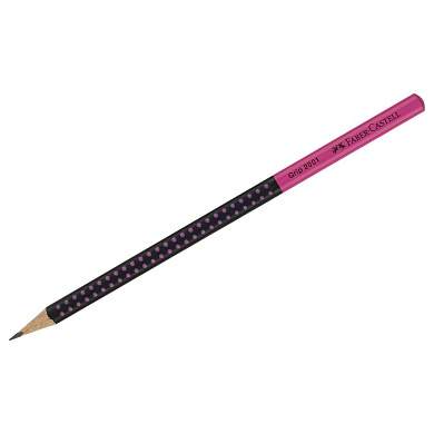 Карандаш ч/г Faber-Castell "Grip 2001 Two Tone", HВ, заточен., черный/розовый (арт. 335195)