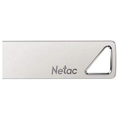 Флеш-диск 16 GB NETAC U326, USB 2.0, металлический корпус, серебристый, NT03U326N-016G-20PN (арт. 513710)