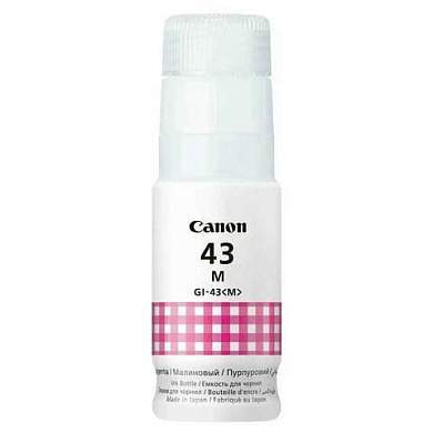 Чернила CANON (GI-43M) для СНПЧ Pixma G540 / G640, пурпурные, 8000 стр., оригинальные, 4680C001 (арт. 364292)