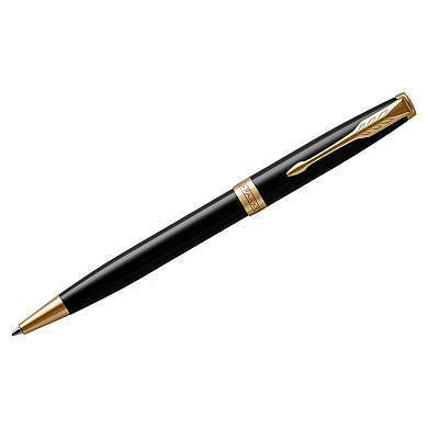 Ручка шариковая Parker "Sonnet Black Lacquer GT" черная, 1,0мм, поворот., подарочная упаковка (арт. 240069)