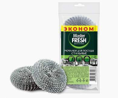 Мочалки для посуды металлические ЭКОНОМ, 2 шт.,С0006108 Master FRESH (арт. 829221)