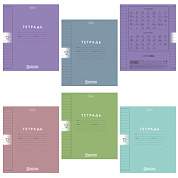 Тетрадь обложка пластик, 12л. линия, HATBER, Color Set (микс в спайке), 092026, 12Т5В2пл (арт. 107667)