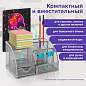Подставка-органайзер металлическая BRAUBERG "Germanium", 7 секций, 125х220х140 мм, серебро, 237417 (арт. 237417)
