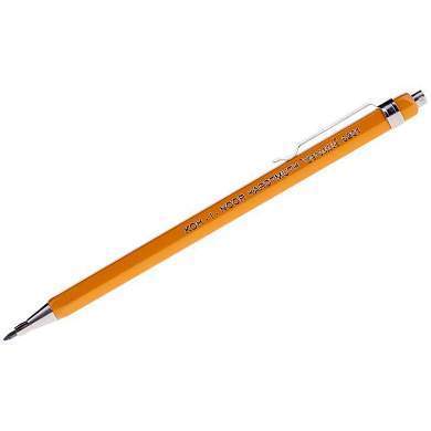 Карандаш цанговый Koh-I-Noor "Versatil" 2мм, желтый корпус, металл. клип (арт. 070026)