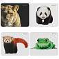 Коврик для мыши Defender Wild Animals 220*180*2мм, ассорти 8 видов (арт. 260623)