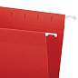 Подвесные папки A4/Foolscap (404х240 мм) до 80 л., КОМПЛЕКТ 10 шт., красные, картон, STAFF, 270936 (арт. 270936)