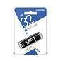 Флеш-диск 32 GB, SMARTBUY Glossy, USB 2.0, черный, SB32GBGS-K (арт. 512776)