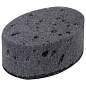 Губки для посуды OVAL BLACK 95х65х35 мм КОМПЛЕКТ 6 шт., КРУПНОПОРИСТЫЙ поролон/абразив LAIMA, 608649 (арт. 608649)