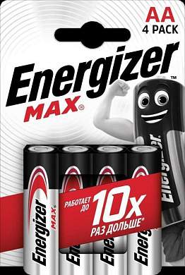 Элемент питания Energizer MAX LR6/316 BL4 NEW (арт. 829930)