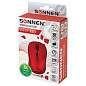 Мышь беспроводная SONNEN V-111, USB, 800/1200/1600 dpi, 4 кнопки, оптическая, красная, 513520 (арт. 513520)