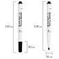 Маркер для ткани ЧЕРНЫЙ CENTROPEN "Textile Marker", круглый наконечник, 1,8 мм, 2739, 5 2739 9212 (арт. 151102)