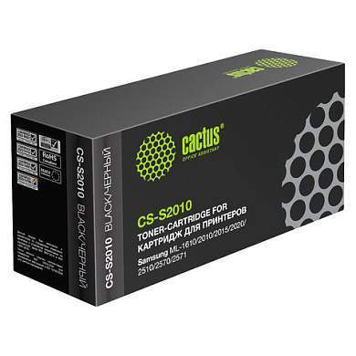 Картридж лазерный CACTUS (CS-S2010) для SAMSUNG ML-1610/2010/2015/2020/2510/2570, ресурс 3000 стр. (арт. 362615)