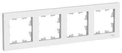Schneider AtlasDesign рамка СУ 4 мест. бел. Antibacterial ATN000104 (арт. 662378)