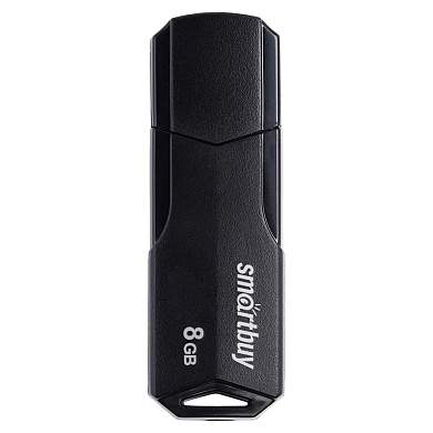 Память Smart Buy "Clue" 8GB, USB 2.0 Flash Drive, черный (арт. 376296)