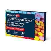 Пастель масляная художественная BRAUBERG ART "Секреты художника", 12 цветов, круглое сечение, 182095 (арт. 182095)