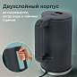 Чайник электрический с двойными стенками SONNEN KT-8718B, 1,7 л, 2200 Вт, графитовый, 454686 (арт. 454686)