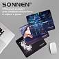 Коврик для мыши SONNEN "SINGULARITY", резина + ткань, 220х180х3 мм, 513293 (арт. 513293)