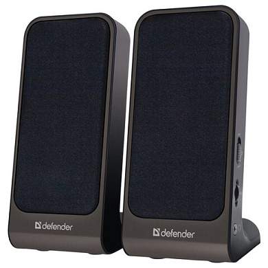 Колонки компьютерные DEFENDER SPK-225, 2.0, 4 Вт, пластик, черные, 65220 (арт. 513424)