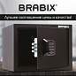 Сейф мебельный BRABIX "SF-230EL", 230х310х250 мм, электронный замок, черный, 291147, S103BR211614 (арт. 291147)