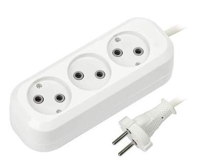 SmartBuy сет. удл. ПВС 2х1 3 роз.  1,5 м 10А (корпус АБС-пластик) SBE-10-3-1,5-N (арт. 630997)