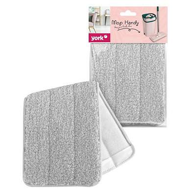 Насадка МОП для швабры York "Handy", микрофибра, плоский МОП, 320*120мм (арт. 319722)