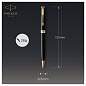 Ручка шариковая Parker "Sonnet Black Lacquer GT" черная, 1,0мм, поворот., подарочная упаковка (арт. 240069)