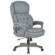 Кресло BRABIX PREMIUM "Regal EX-557", НАГРУЗКА до 150 кг, пружинный блок, экокожа, серое, 532946 (арт. 532946)