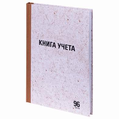 Книга учета 96 л., клетка, твердая, крафт, блок офсет, А4 (200х290 мм), STAFF, 130215 (арт. 130215)