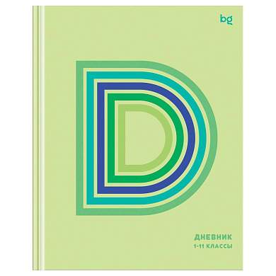 Дневник 1-11 кл. 40л. (твердый) BG "D-green", глянцевая ламинация (арт. 376812)