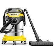 Пылесос хозяйственный KARCHER WD 5 S, мусоросборник 25 л, мощность 1100 Вт, желтый, 1.628-350.0 (арт. 456636)