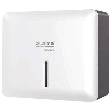 Диспенсер для полотенец LAIMA PROFESSIONAL SUPER (Система H2), Z-сложения, ABS-пластик, белый, 609505 (арт. 609505)