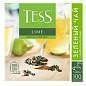 Чай TESS "Lime" зеленый с цедрой цитрусовых, 100 пакетиков в конвертах по 1,5 г, 0920-09 (арт. 621035)