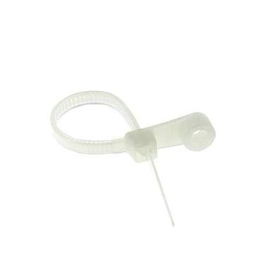 EKF PROxima хомут нейлон белый с кольцом 3,6х100 ХОК (уп. 100шт, цена за 1уп) plc-c-o-3.6x100 (арт. 557293)