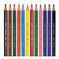 Карандаши цветные утолщенные BIC "Kids Evolution Triangle", 12 цветов, трехгранные, грифель 4 мм, 8297356, 82973511 (арт. 180344)