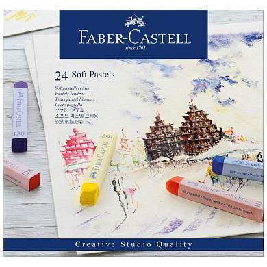 Пастель Faber-Castell "Soft pastels", 24 цвета, картон. упаковка (арт. 285949)