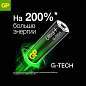 Батарейки КОМПЛЕКТ 2 шт., GP Ultra Plus G-Tech, AA (LR6), алкалиновые, пальчиковые, 15AUPA21-2CRSB2 (арт. 457751)