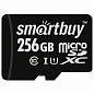 Карта памяти microSDXC 256 GB SMARTBUY, UHS-I, 90 Мб/сек (class 10), с адаптером, SB256GBSDCL10-01 (арт. 514075)
