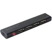 Разветвитель USB Defender Quadro Promt USB2.0-хаб, 4 порта, черный (арт. 333516)