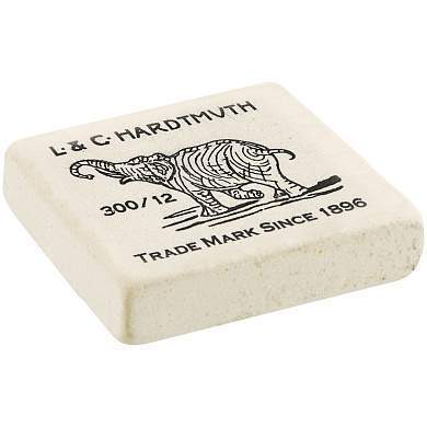 Ластик Koh-I-Noor "Elephant" 300/12, прямоугольный, натуральный каучук, 48*37*16мм, ч/б (арт. 222183)