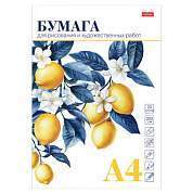 Папка для рисования А4, 20 л., 220 г/м2, HATBER, 210х297 мм, "Ветка лимона", 090296, 20Бр4тA_33457 (арт. 117628)