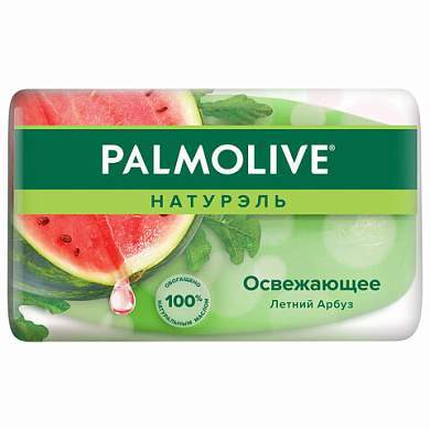 Мыло туалетное 90 г, PALMOLIVE НАТУРЭЛЬ "Летний арбуз", освежающее, 32940, 8693495032940 (арт. 609049)