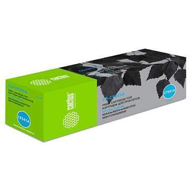Картридж лазерный CACTUS (CS-CF541A) для HP LaserJet Pro M254/M280/M281, голубой, ресурс 1400 стр. (арт. 363042)