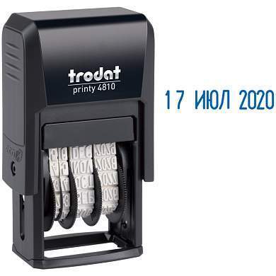 Датер ленточный Trodat, пластик, 1стр., 3,8мм, русский (70621) (арт. 075337)
