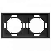 Stekker ЭМИЛИ рамка СУ 2мест. (PC), черный уголь, soft touch PFR00-5002-05 49859 (арт. 907408)