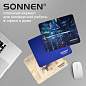 Коврик для мыши SONNEN "BLUE", резина + ткань, 220х180х3 мм, 513308 (арт. 513308)